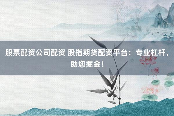 股票配资公司配资 股指期货配资平台：专业杠杆，助您掘金！