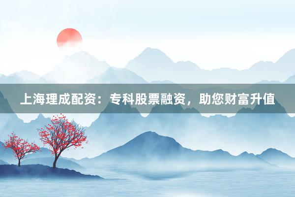 上海理成配资：专科股票融资，助您财富升值