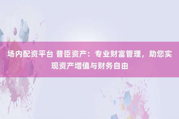 场内配资平台 普臣资产：专业财富管理，助您实现资产增值与财务自由
